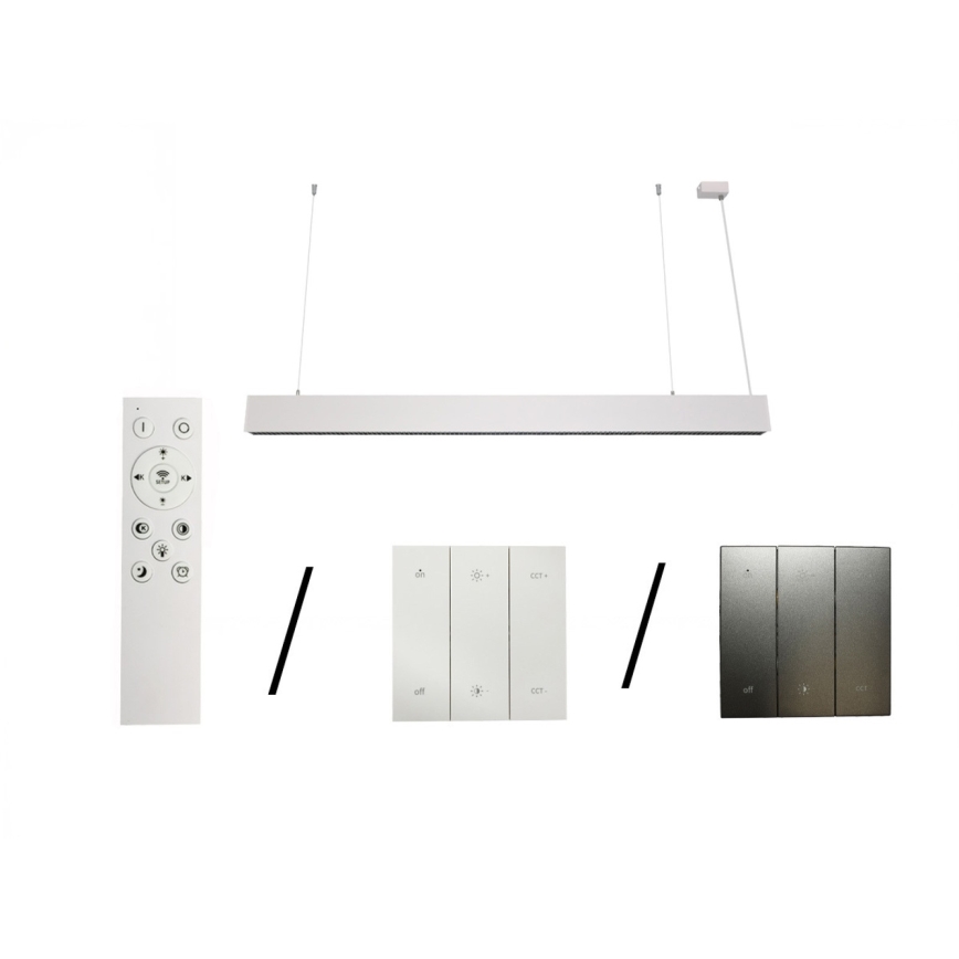 LED-kroonluchter aan kabel LED/55W/230V 3000/4000/6500K 120 cm wit