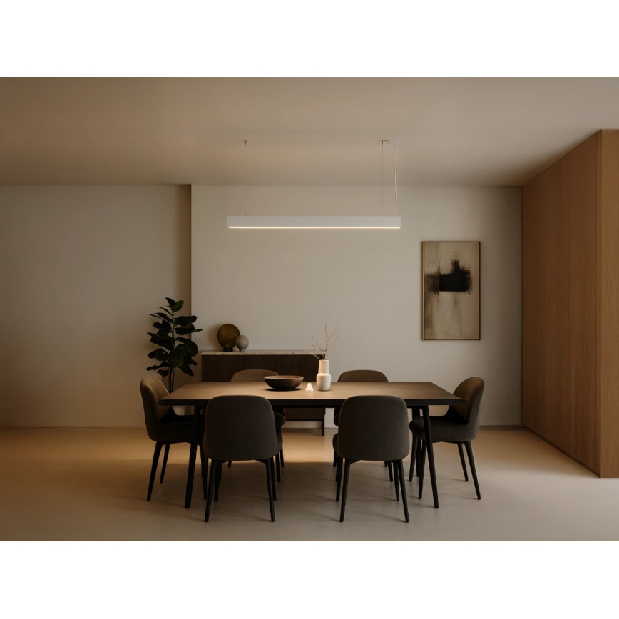 LED-kroonluchter aan kabel LED/55W/230V 3000/4000/6500K 120 cm wit