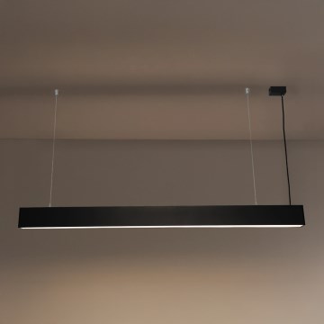 LED-kroonluchter aan kabel LED/55W/230V 3000/4000/6500K 120 cm zwart