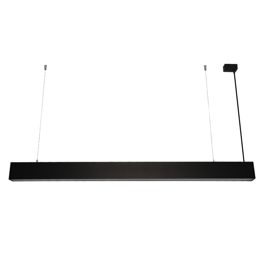 LED-kroonluchter aan kabel LED/55W/230V 3000/4000/6500K 120 cm zwart