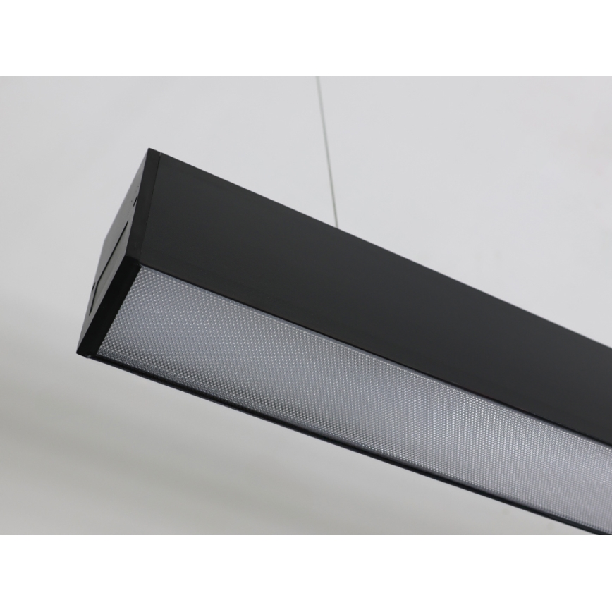 LED-kroonluchter aan kabel LED/55W/230V 3000/4000/6500K 120 cm zwart