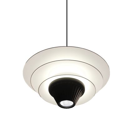 LED-kroonluchter aan kabel MANLEY LED/5W/230V zwart/wit