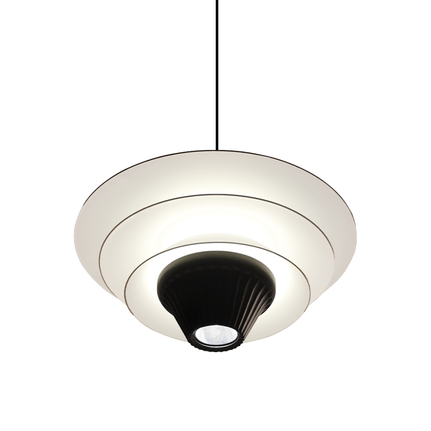 LED-kroonluchter aan kabel MANLEY LED/5W/230V zwart/wit