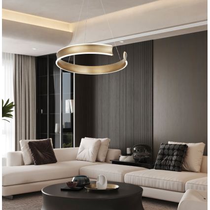 LED-kroonluchter aan kabel MARLEN LED/36W/230V goudkleurig