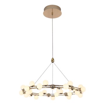 LED-kroonluchter aan kabel MARS LED/50W/230V 3000K goud