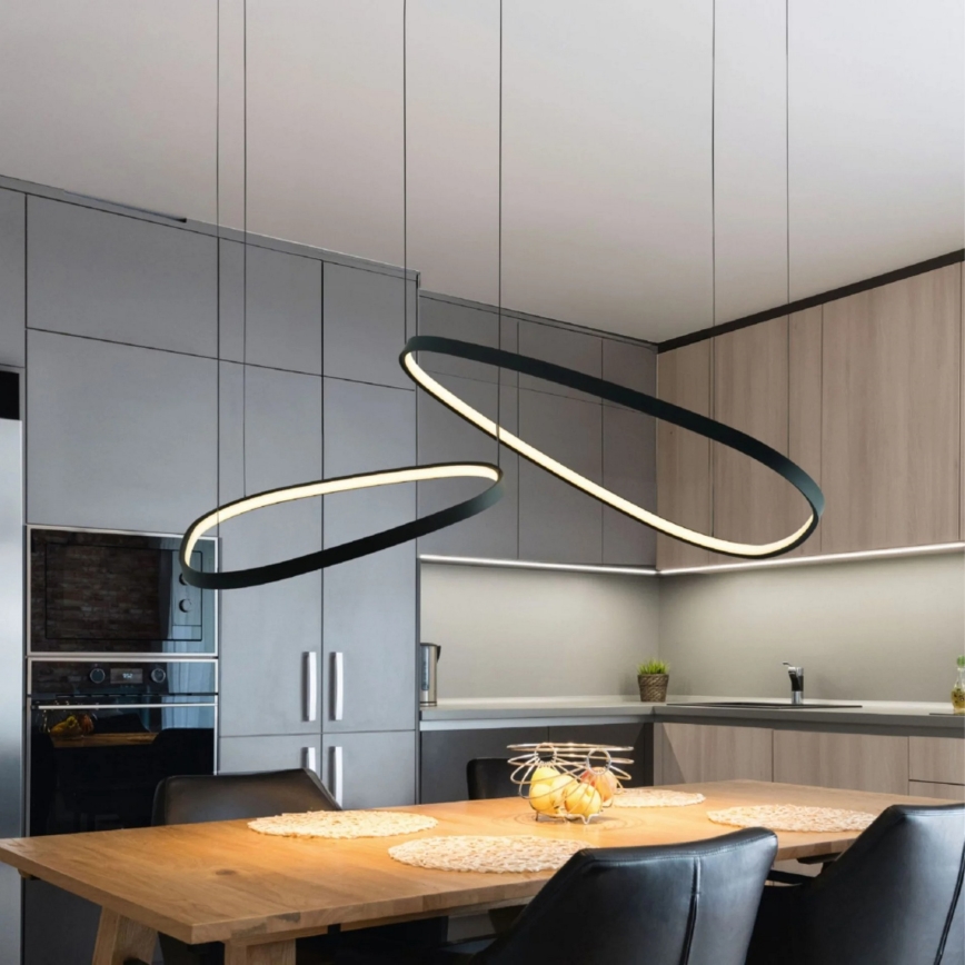 LED-kroonluchter aan kabel MICHELLE LED/48W/230V 4000K zwart