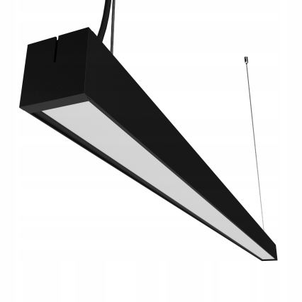 LED-kroonluchter aan kabel/opbouw LED/44W/230V 4000K 120 cm zwart