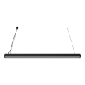 LED Kroonluchter aan kabel/opbouw LED/44W/230V 6000K 120 cm zwart