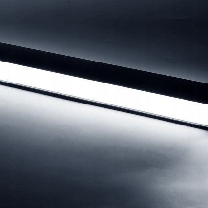 LED Kroonluchter aan kabel/opbouw LED/44W/230V 6000K 120 cm zwart