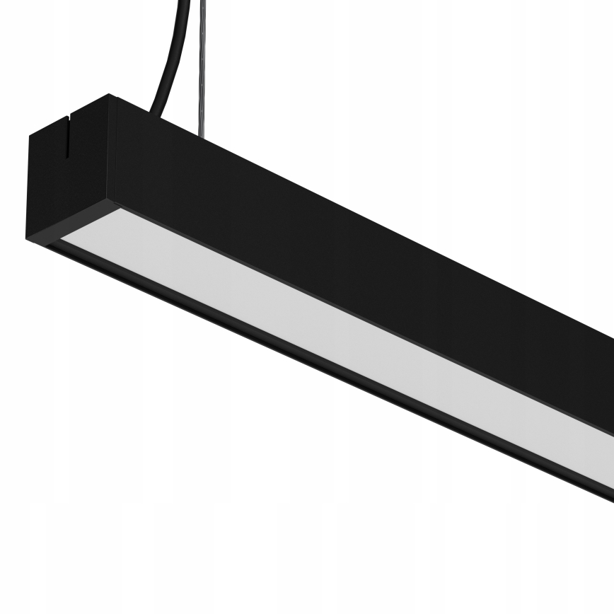 LED Kroonluchter aan kabel/opbouw LED/44W/230V 6000K 120 cm zwart