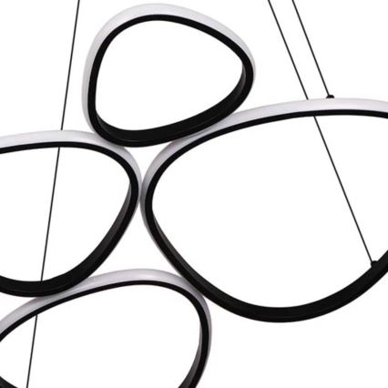 LED-kroonluchter aan kabel PETRA LED/58W/230V 4000K zwart