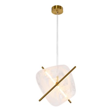 LED-kroonluchter aan kabel RELAX LED/15W/230V goud/wit