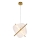 LED-kroonluchter aan kabel RELAX LED/15W/230V goud/wit