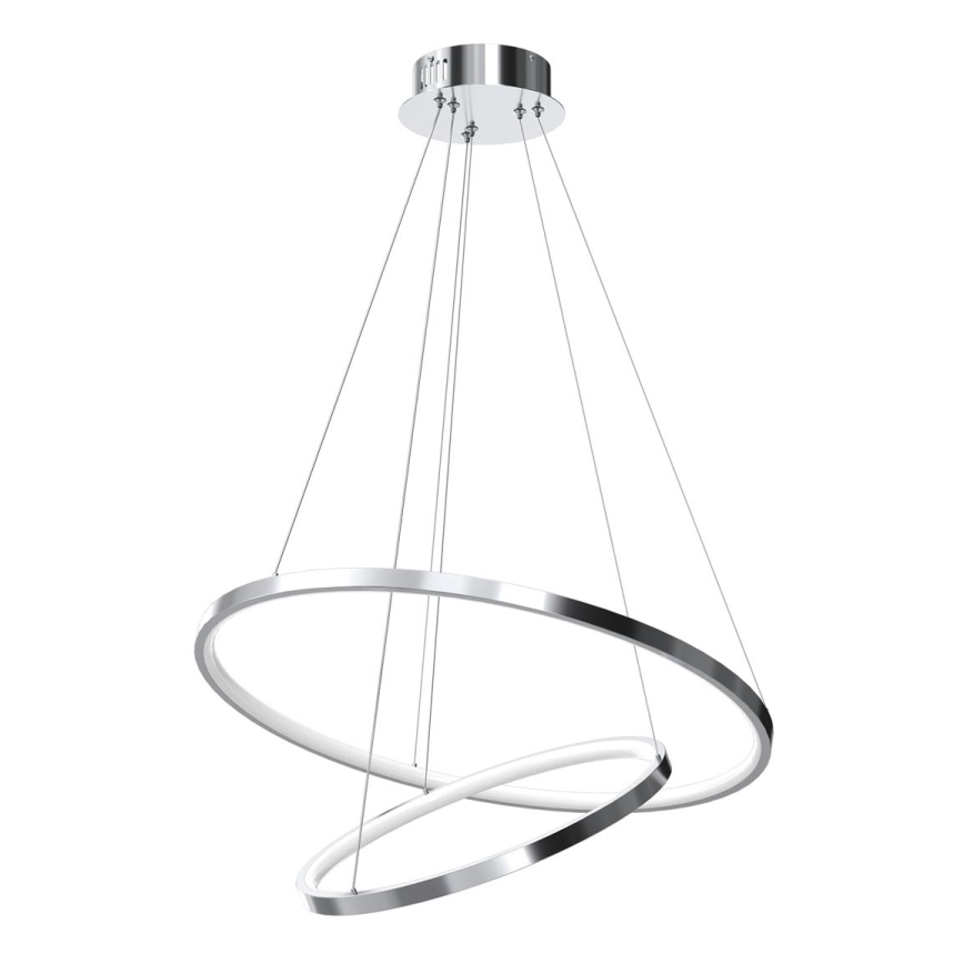 LED-kroonluchter aan kabel ROTONDA LED/51W/230V glanzend chroom