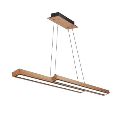 LED-kroonluchter aan kabel SENTO LED/19W/230V hout