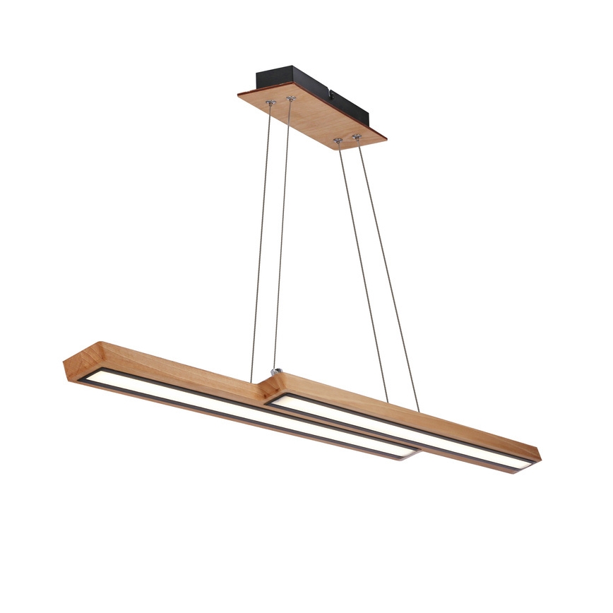 LED-kroonluchter aan kabel SENTO LED/19W/230V hout
