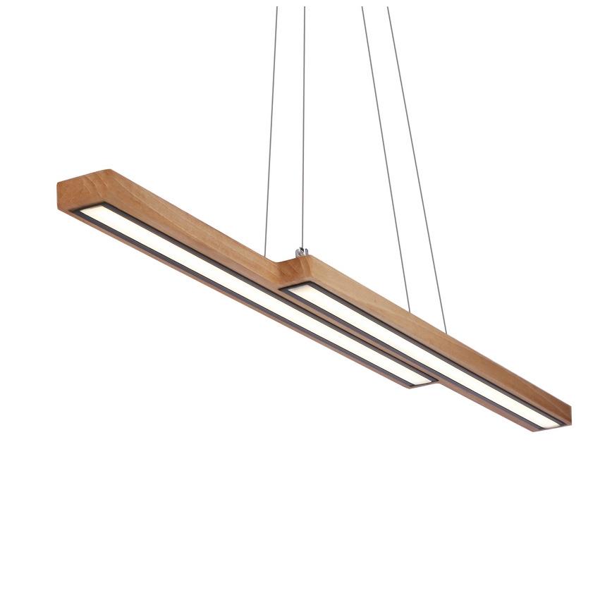 LED-kroonluchter aan kabel SENTO LED/19W/230V hout