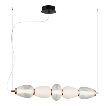 LED-kroonluchter aan kabel SHINY LED/23W/230V wit/goud