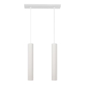 LED-kroonluchter aan kabel TUBA 2xGU10/4,8W/230V wit