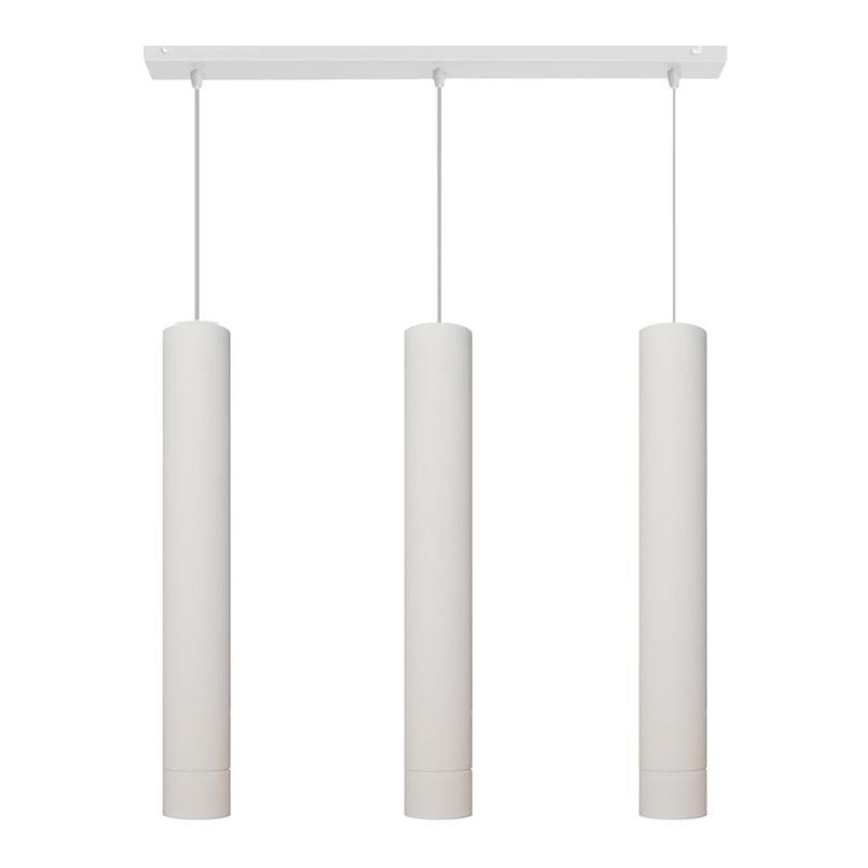LED-kroonluchter aan kabel TUBA 3xGU10/4,8W/230V wit