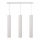 LED-kroonluchter aan kabel TUBA 3xGU10/4,8W/230V wit