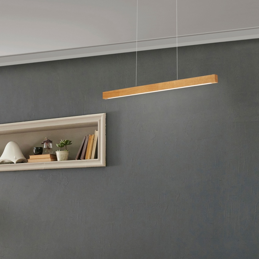 LED-kroonluchter aan kabel VERDE LED/18W/230V 3000K 76 cm eik