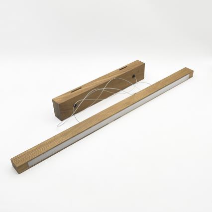 LED-kroonluchter aan kabel VERDE LED/18W/230V 3000K 76 cm eik