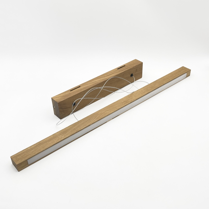 LED-kroonluchter aan kabel VERDE LED/18W/230V 3000K 76 cm eik