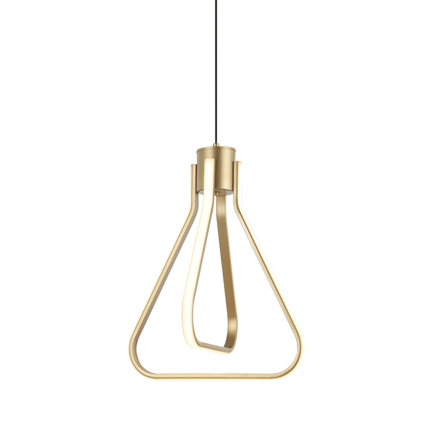 LED-kroonluchter aan kabel ZING LED/19W/230V, goudkleurig