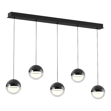 LED-kroonluchter aan kabel ZIREA LED/30W/230V zwart