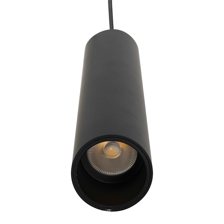 LED kroonluchter aan snoer voor railsysteem MAGNETIC TRACK LED/7W/48V zwart