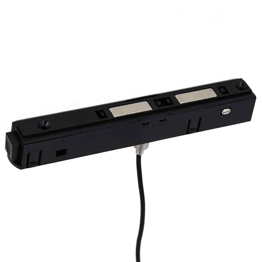 LED kroonluchter aan snoer voor railsysteem MAGNETIC TRACK LED/7W/48V zwart