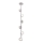 LED-kroonluchter aan staaf COMFORT 6xLED/5W/230V wit