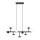 LED-kroonluchter aan stang COMFORT 9xLED/5W/230V zwart