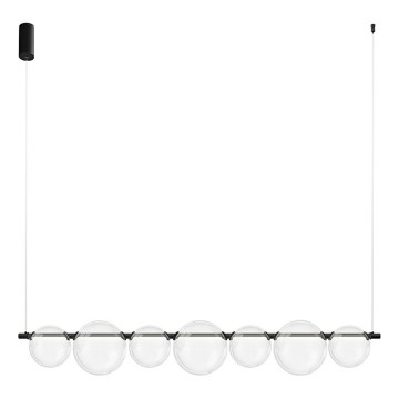 LED-kroonluchter met kabel ATOLA LED/19W/230V zwart/helder