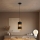 LED-kroonluchter met kabel BOGART 1xE27/15W/230V zwart/goud
