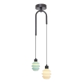 LED-kroonluchter met kabel CACTUS LED/6W/230V 3000K groen/wit