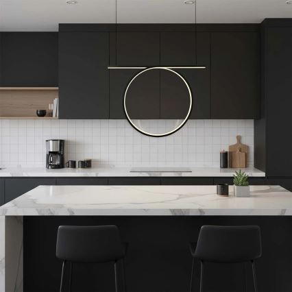 LED-kroonluchter met kabel ODETTA LED/30W/230V 4000K zwart