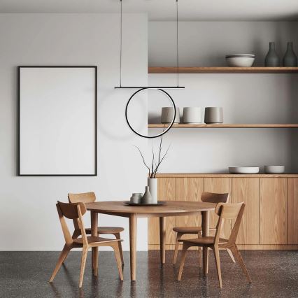 LED-kroonluchter met kabel ODETTA LED/30W/230V 4000K zwart