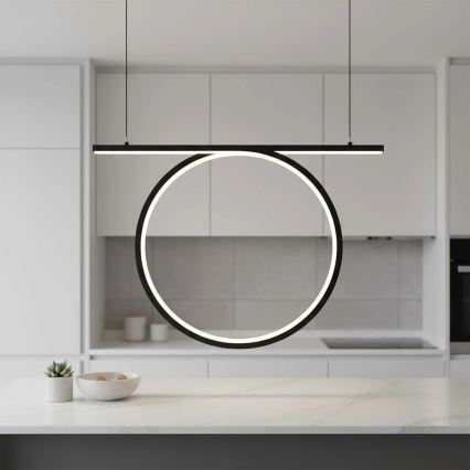 LED-kroonluchter met kabel ODETTA LED/30W/230V 4000K zwart