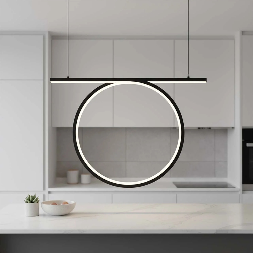 LED-kroonluchter met kabel ODETTA LED/30W/230V 4000K zwart