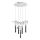 LED-kroonluchter met kabel PIGEON 5xLED/6W/230V 6500K glanzend chroom