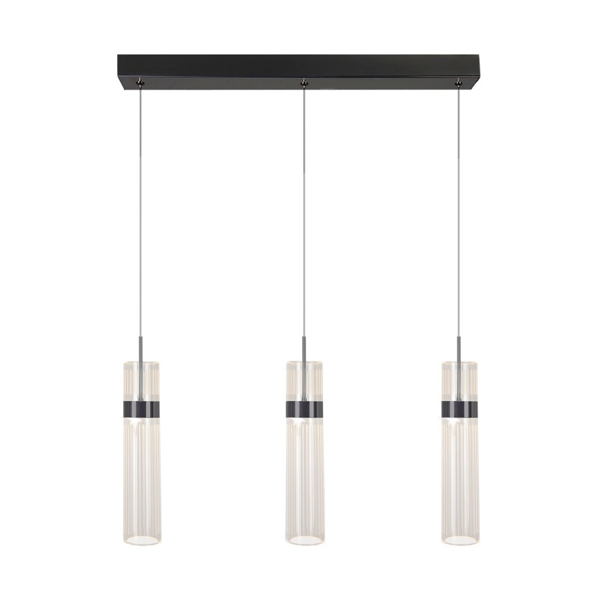LED-kroonluchter met kabelophanging AMBIENTE 3xLED/6W/230V 3000/4000/6000K zwart