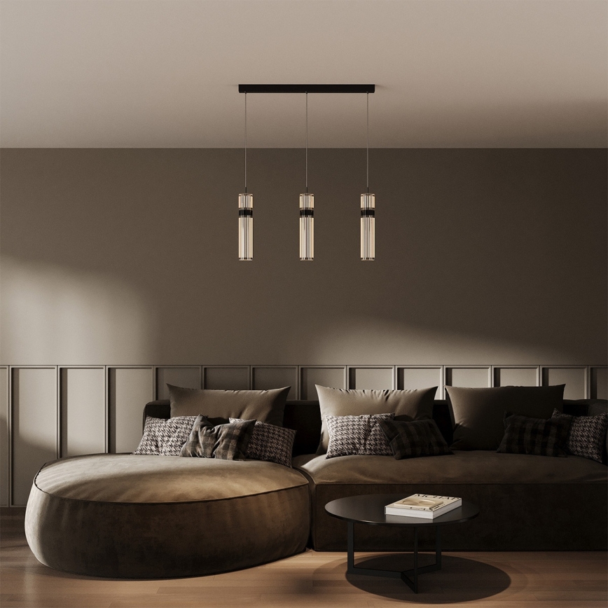 LED-kroonluchter met staalkabel AMBIENTE 3xLED/6W/230V 3000/4000/6000K glanzend chroom