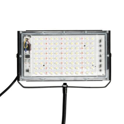 LED Schijnwerper met standaard voor plantengroei FIRON LED/45W/230V IP54 zwart