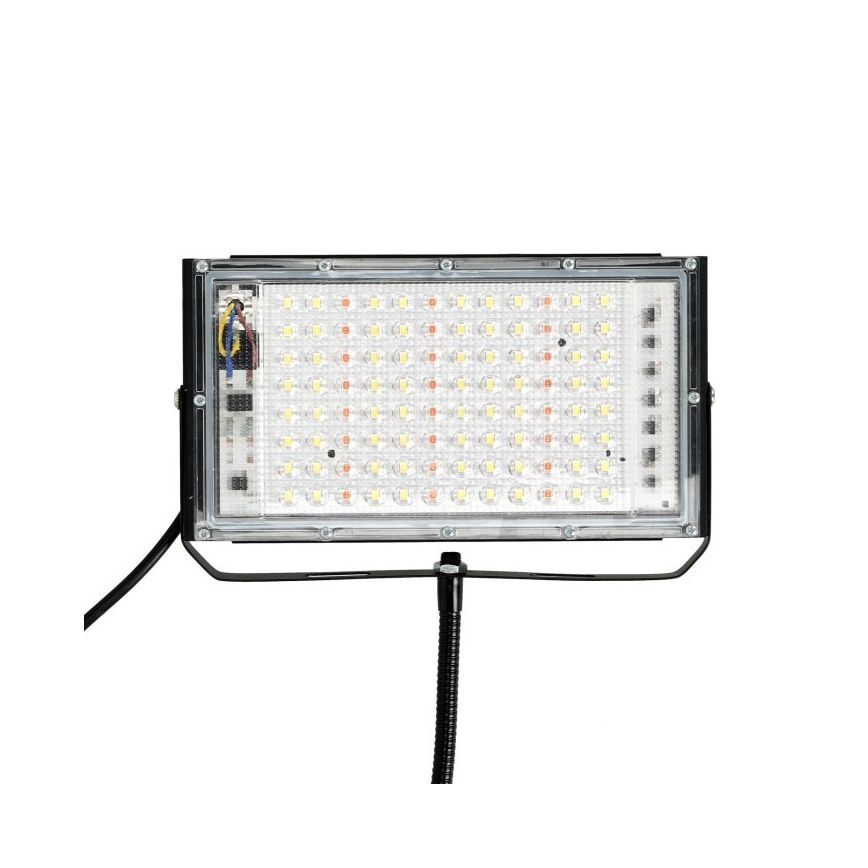 LED Schijnwerper met standaard voor plantengroei FIRON LED/45W/230V IP54 zwart