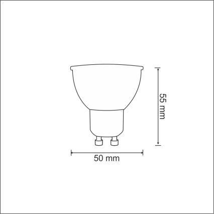 LED Lamp 1xGU10/3,5W/230V 3000K