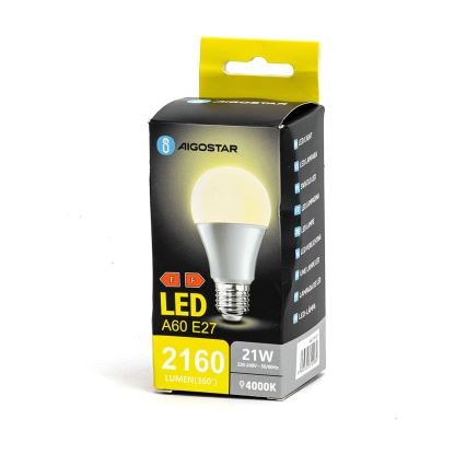 LED Lamp A60 E27/21W/230V 4000K - Aigostar