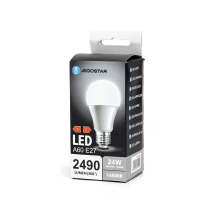 LED Lamp A60 E27/24W/230V 6500K - Aigostar