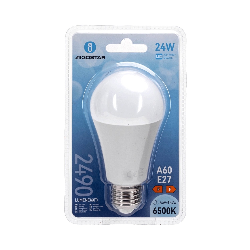 LED-lamp A60 E27/24W/230V 6500K - Aigostar